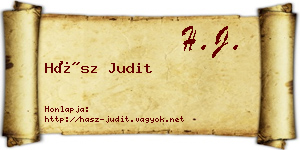 Hász Judit névjegykártya