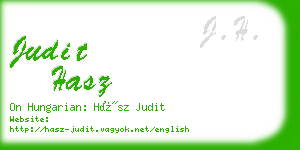 judit hasz business card